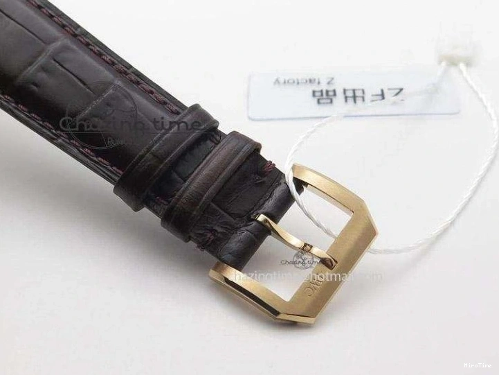 MIROTIME 0731 Compact Portuguese IW545409 RG ZF 1:1 Best Edition White Dial On Brown Leather Strap A 7336